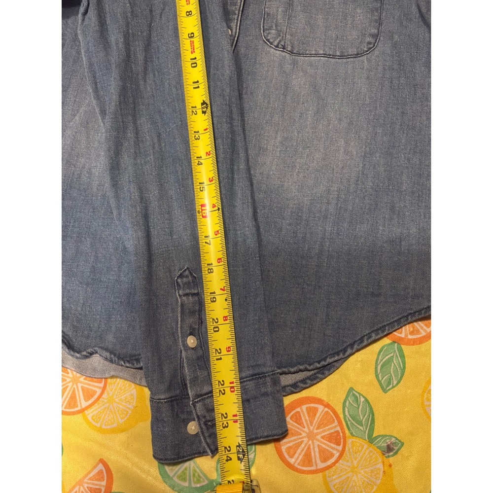 Western Womens Universal Thread Denim Button Down Shirt S Blue - Picture 5 of 6